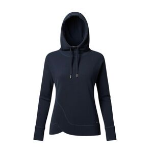 Sweaty Betty Teal Invigorate Hoodie Cotton asymmetrical Sweatshirt Athleisure